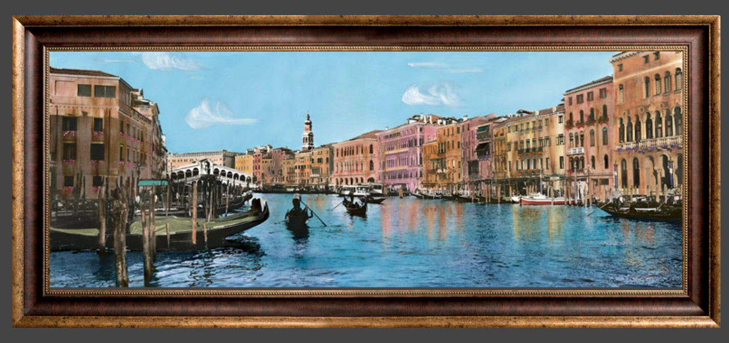 Venice Canal with Rialto by Martin Roberts
