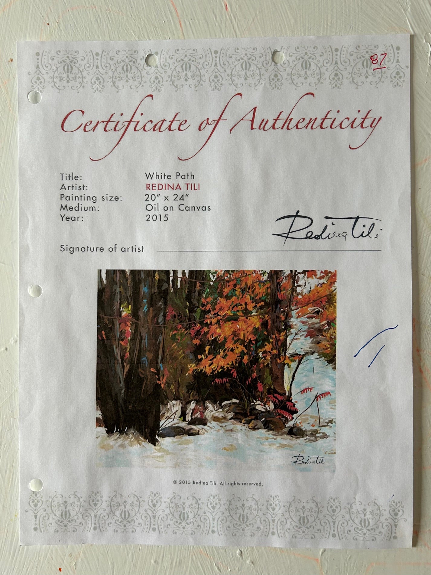 White Path by Redina Tili