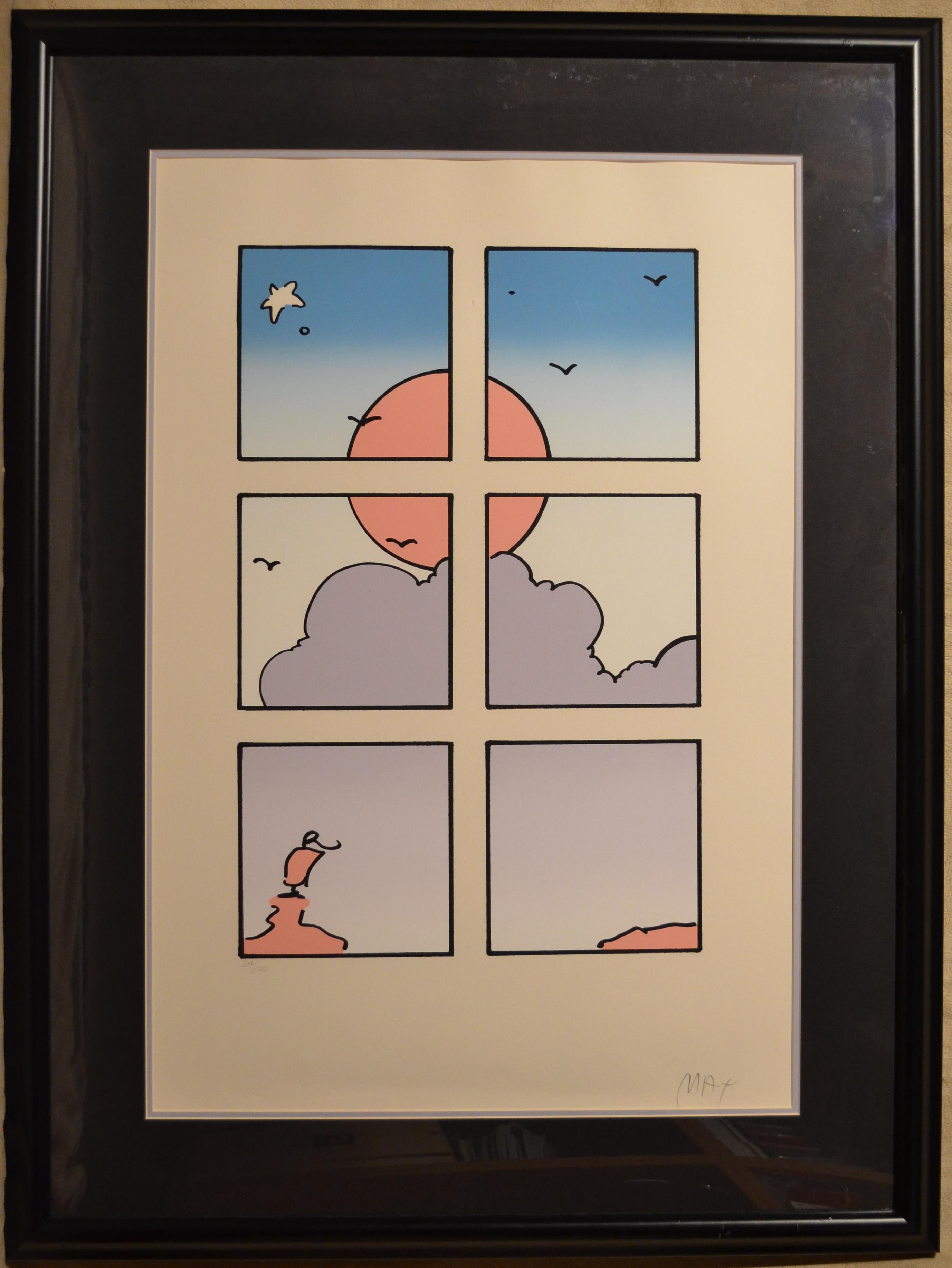 Landscape Through Window by Peter Max