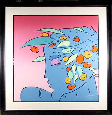 Blue Lady Planet by Peter Max