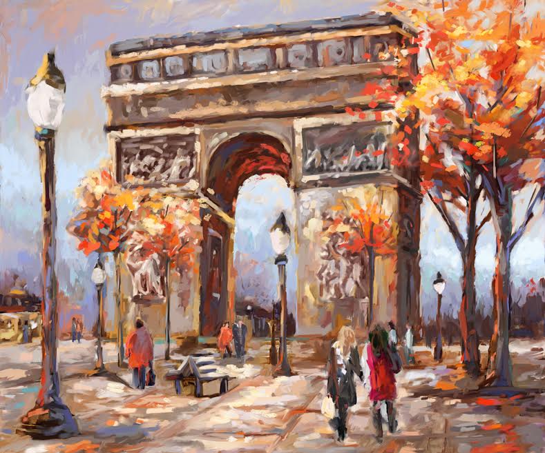 View of Arc de Triomphe Ver VIII by Redina Tili