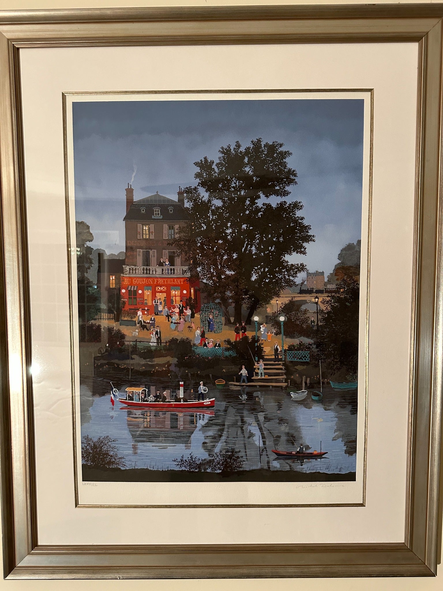 Ah Les Beaux Jours by Michel Delacroix framed fine art