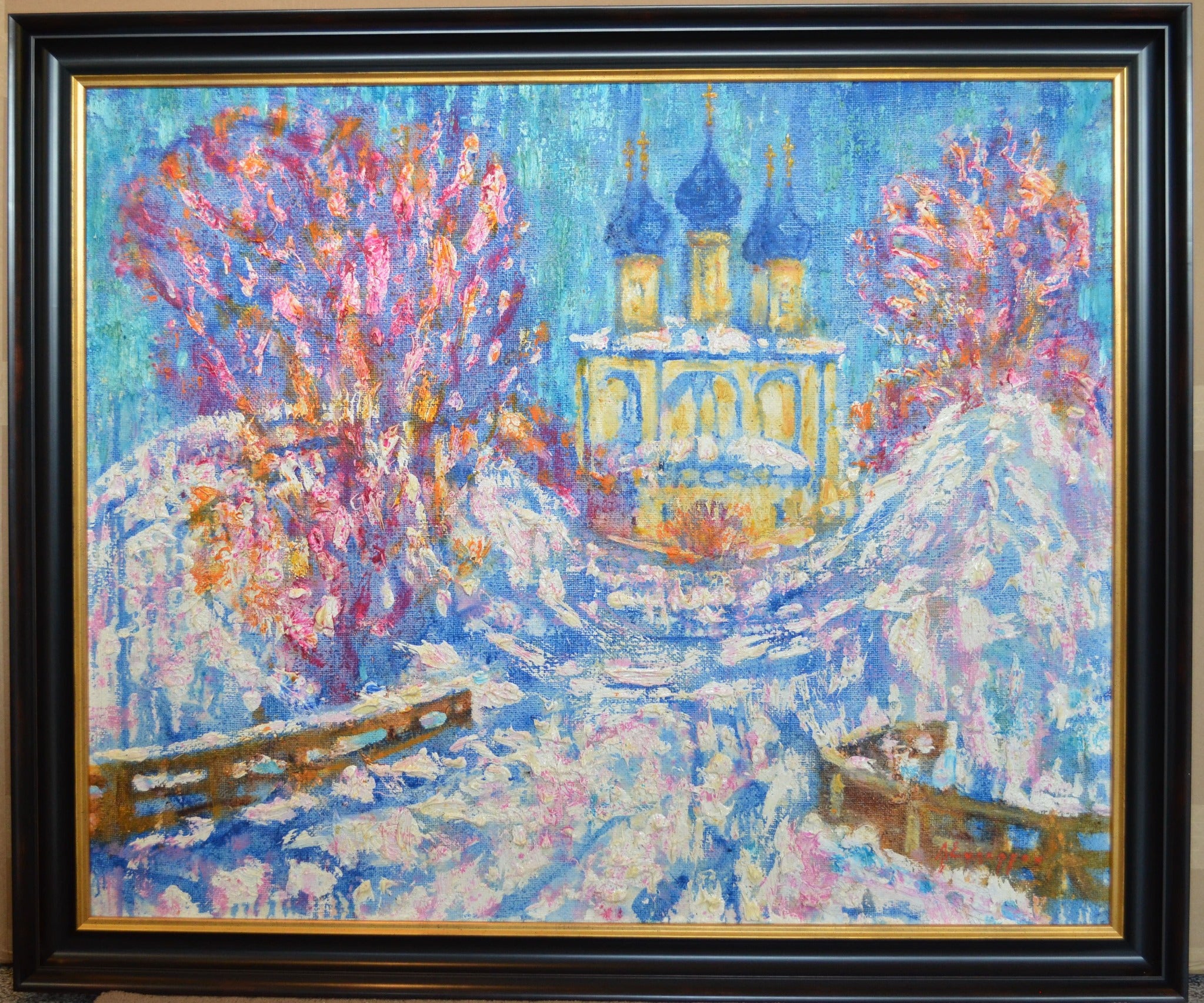 Bridge and Church by Alexandre Evgrafov