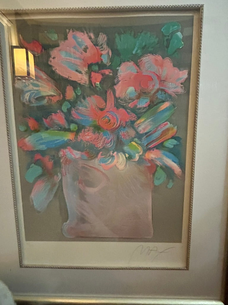 Flowers in Vase by Peter Max