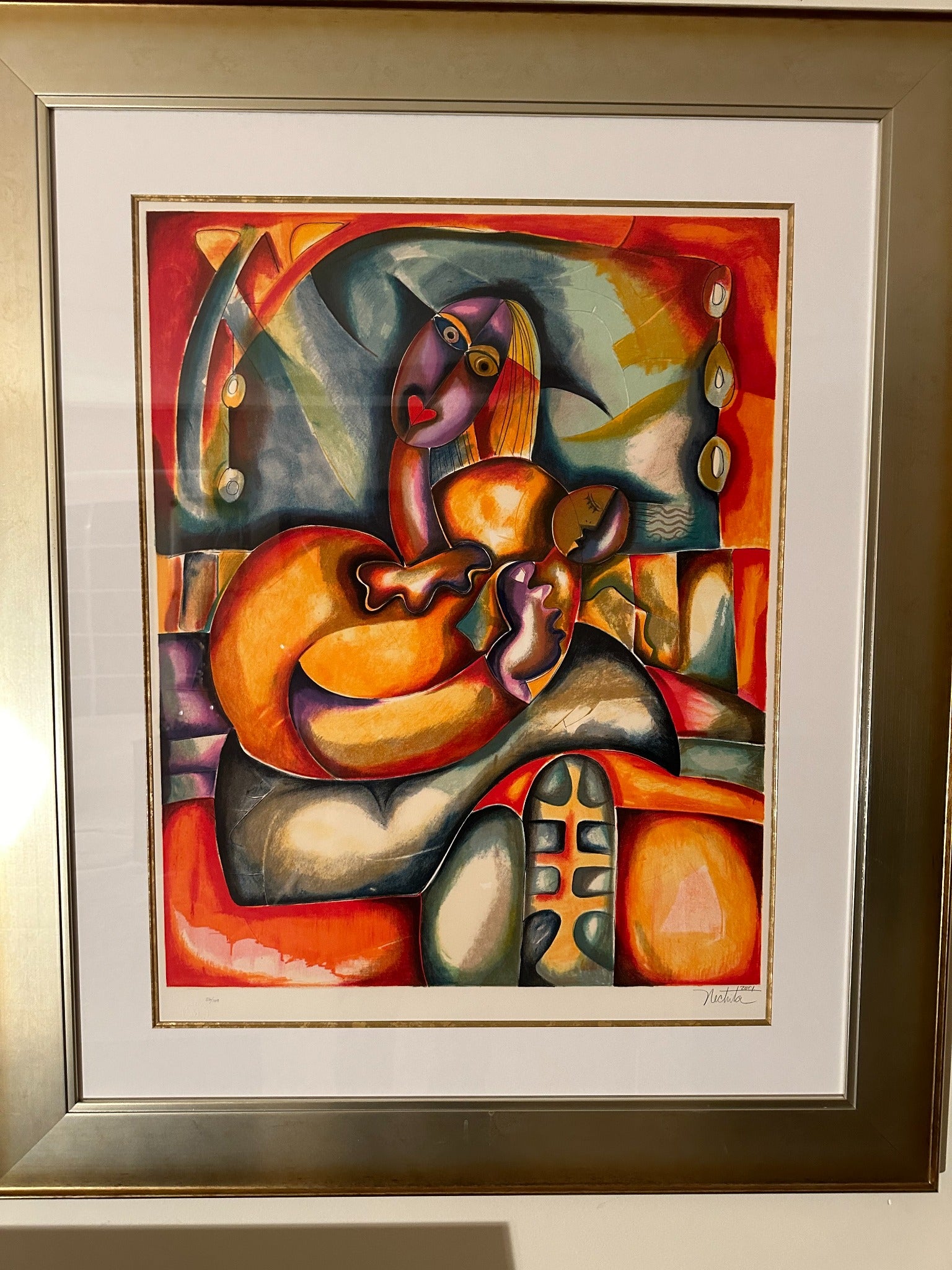 Eternal Embrace by Alexandra Nechita framed fine art