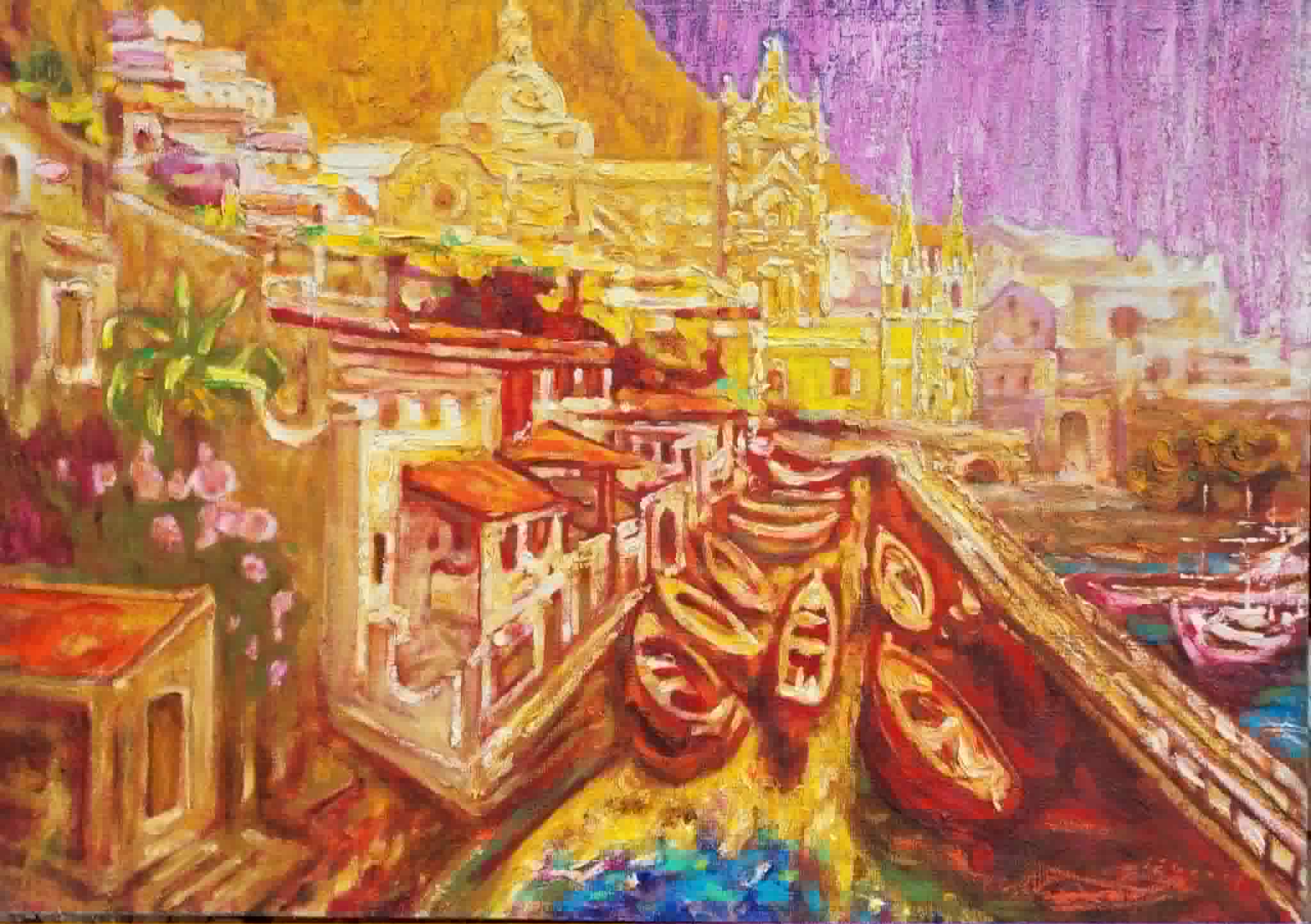 Golden Harbour by Alexandre Evgrafov — original artwork