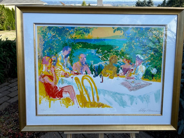 Wine Alfresco by LeRoy Neiman