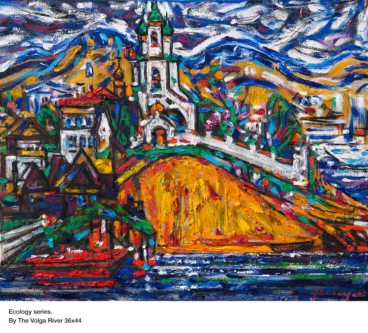 By The Volga River 2 by Alexandre Evgrafov, KMB Calgary Collection Three