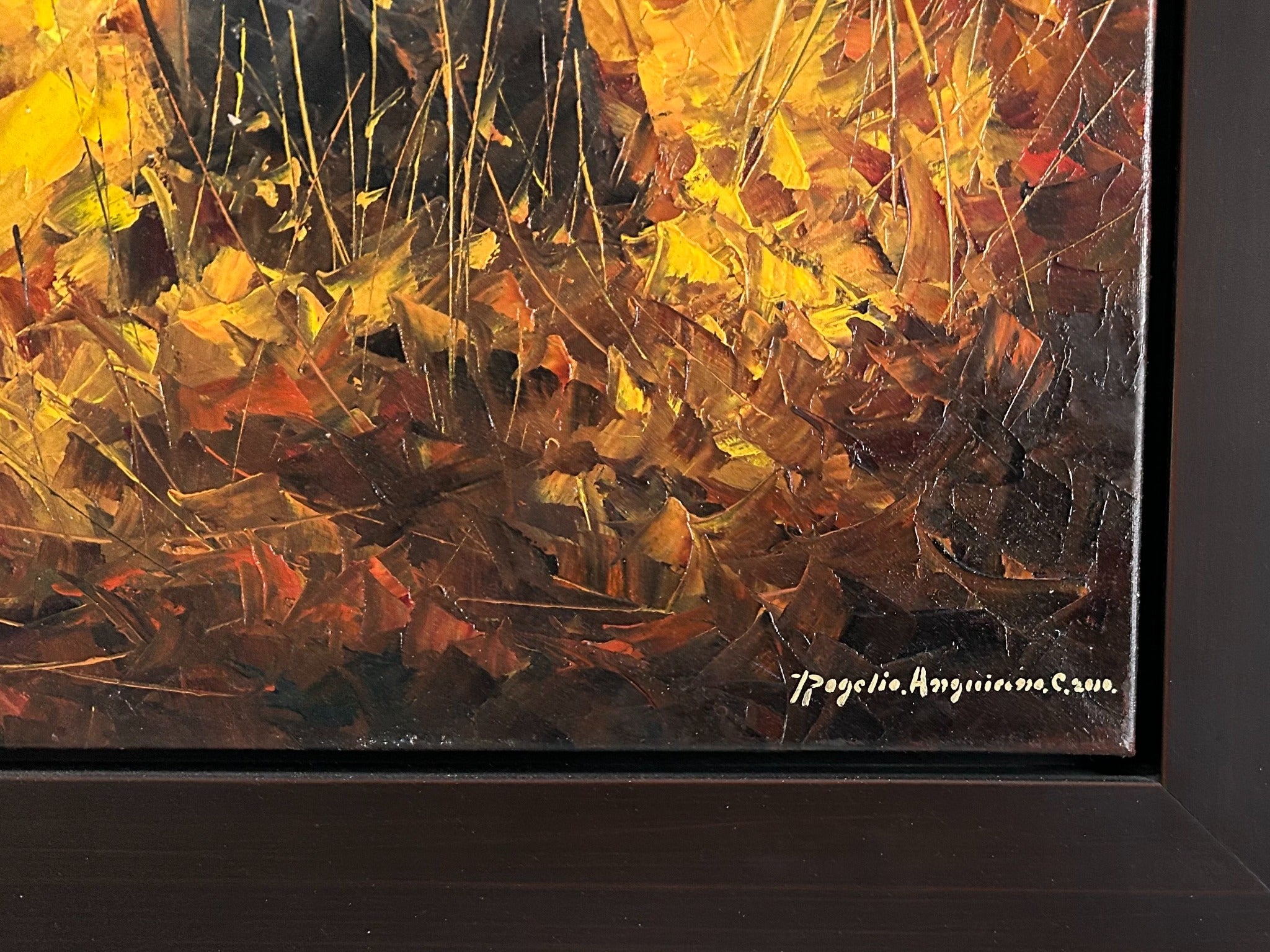 Artist signature for Arboleda by Rogelio Anguiano Cabrera