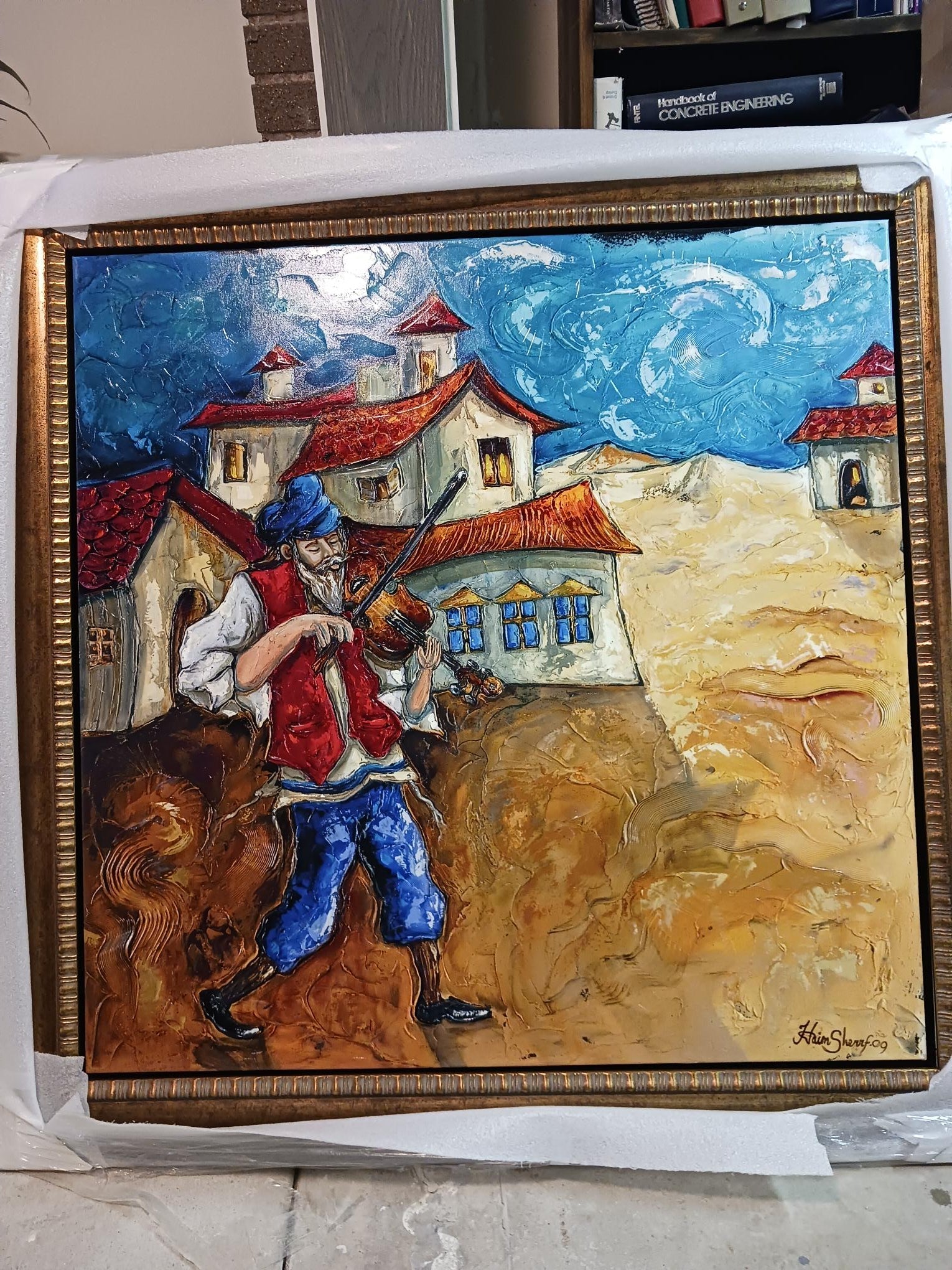 Village Fiddler by Haim Sherrf