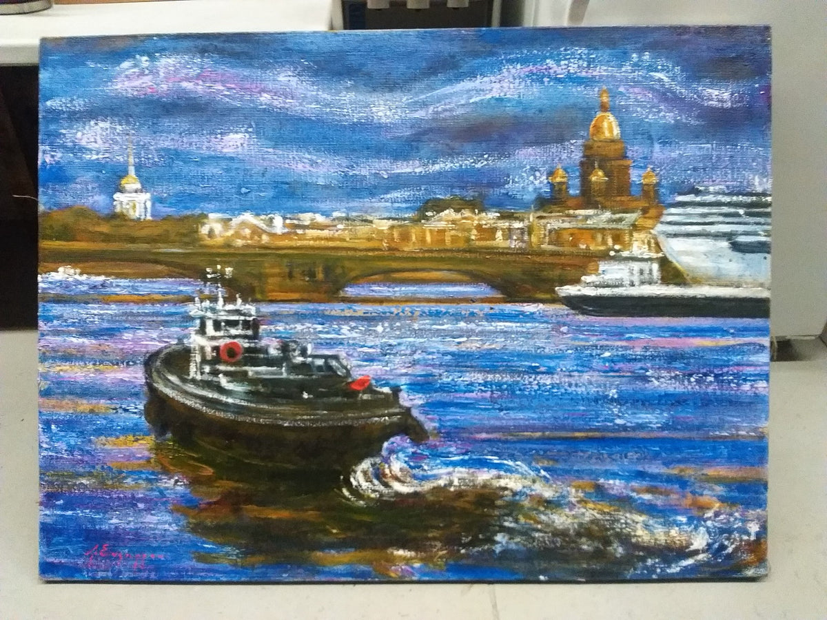 Neva River by Alexandre Evgrafov, KMB Calgary Collection Three