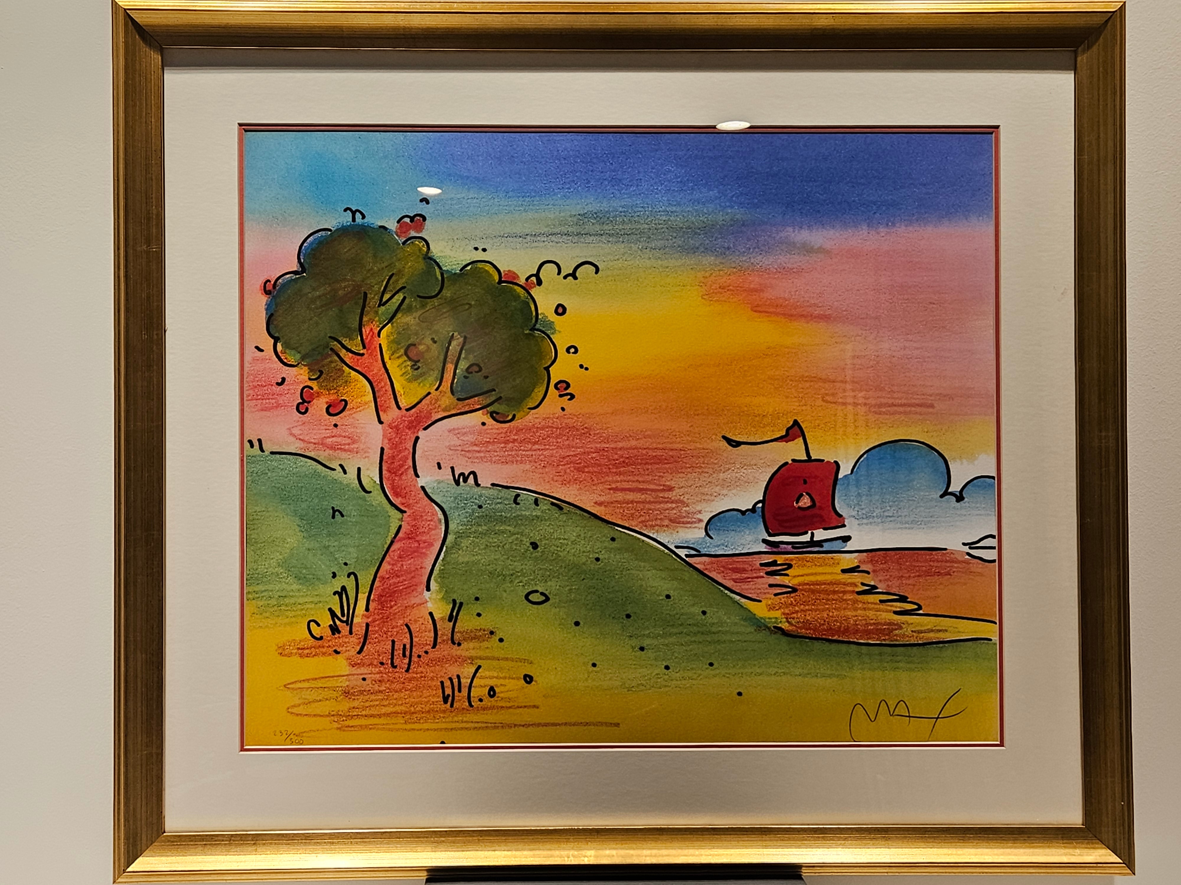 Quiet Lake III by Peter Max