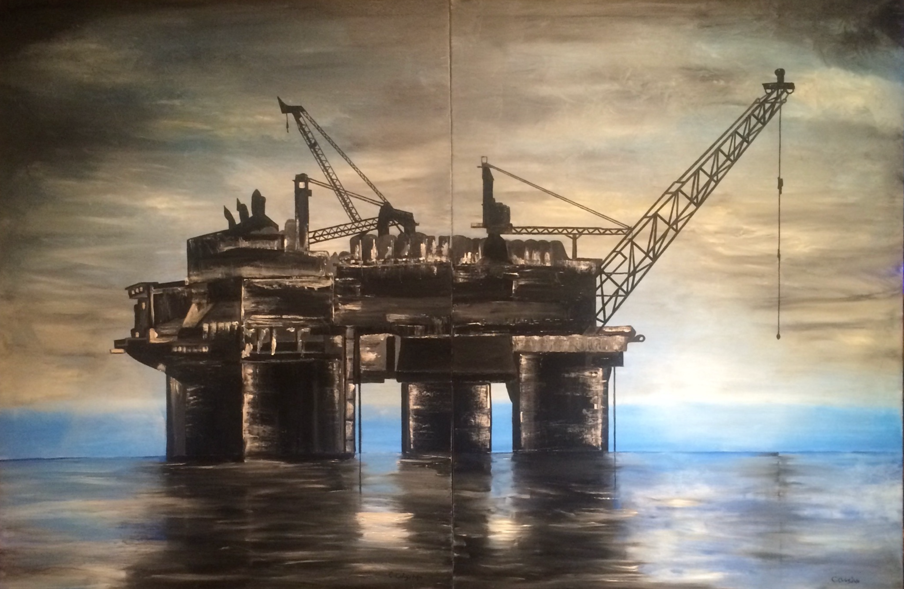 Under the Sea Prosperity - 5 Liquid Prosperity Diptych