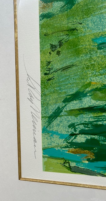 Artist signature for Prowling Leopard by LeRoy Neiman