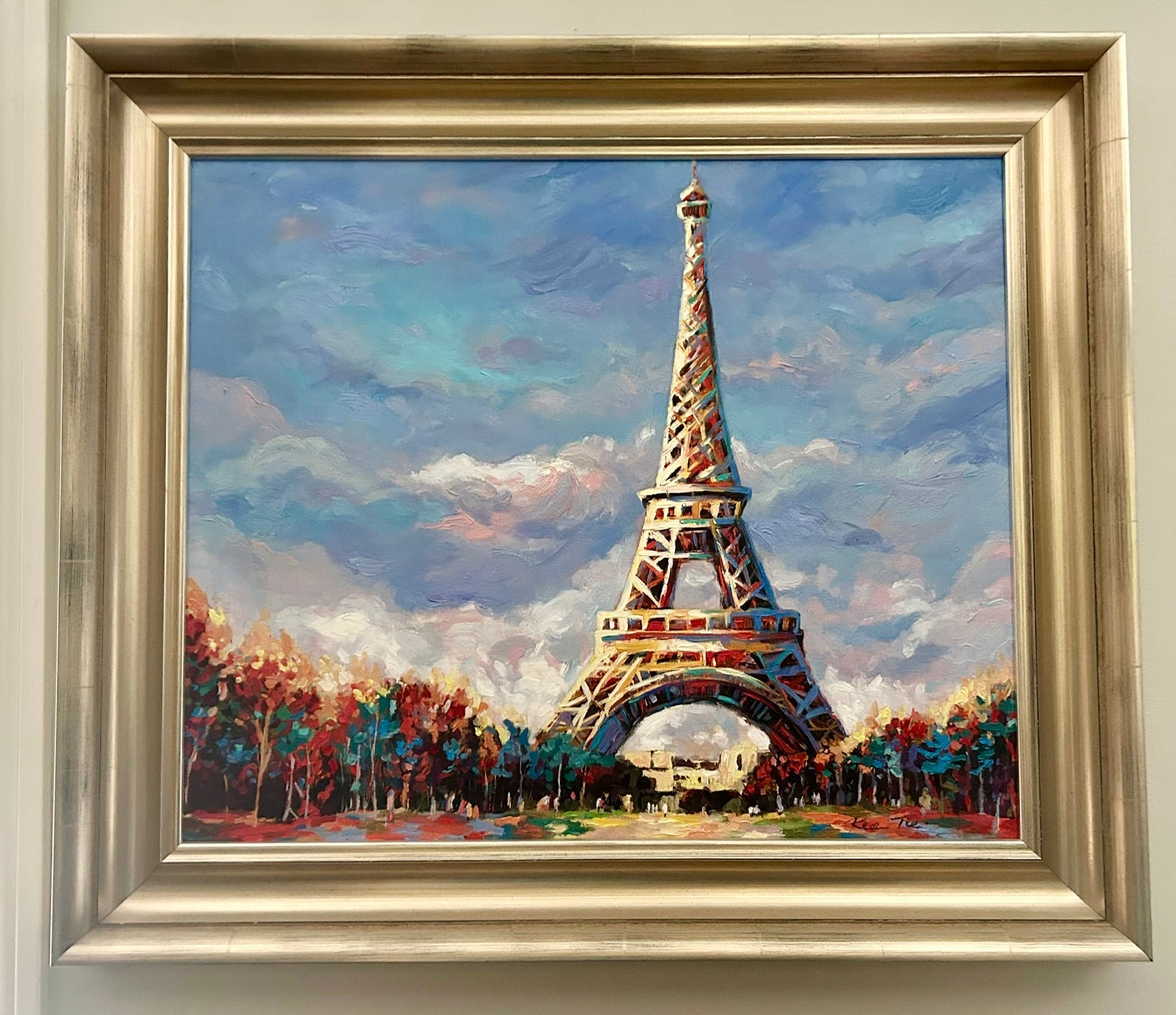 Eiffel Tower by Redina Tili, framed original artwork, Brunswick reference 52