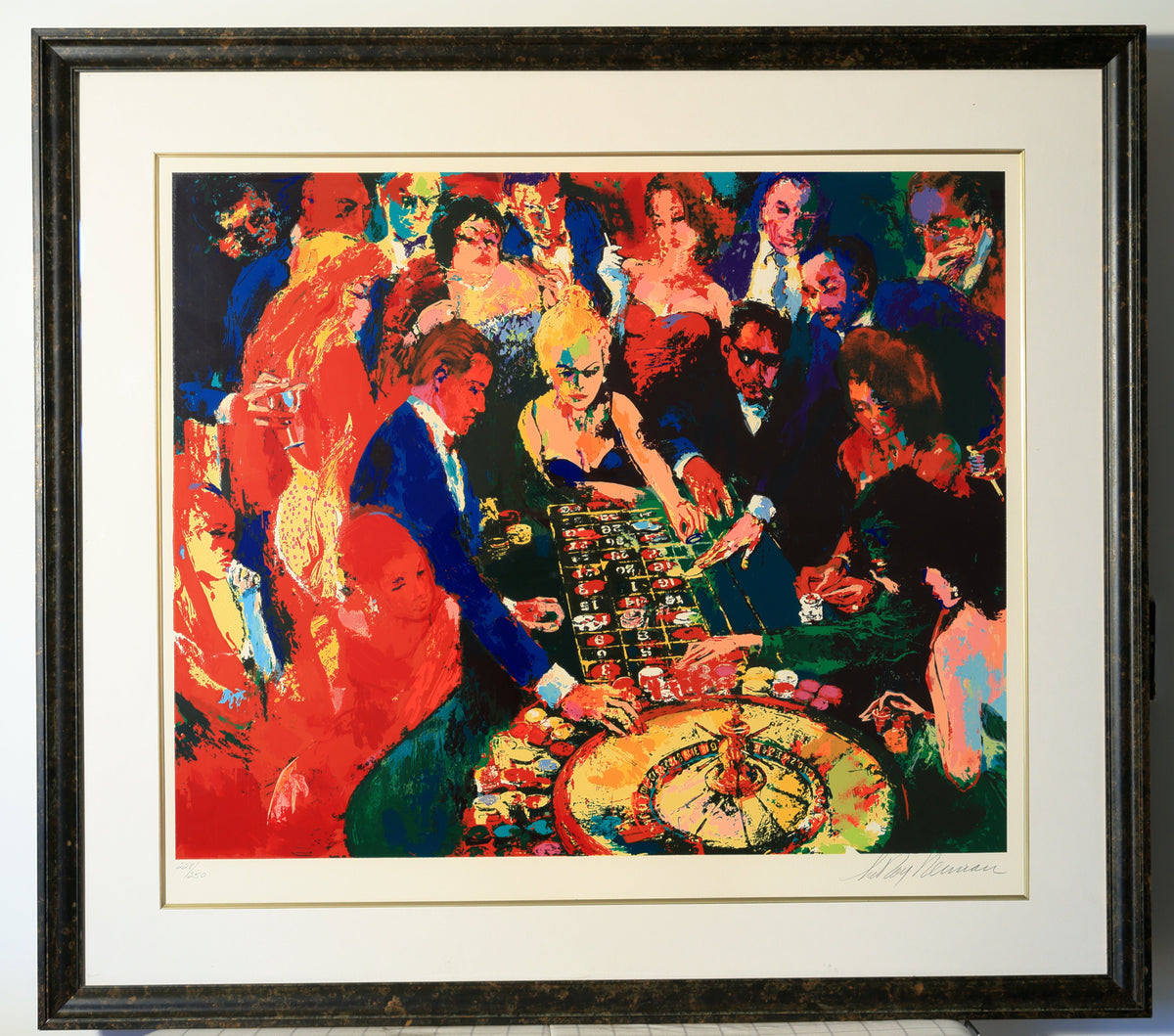 Roulette II by LeRoy Neiman, new high-resolution owner-supplied photograph from Gary Odehnal