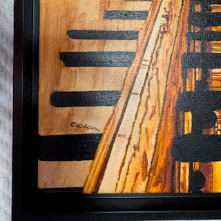 Artist signature detail for The Crown Palace Taj Mahal - HGW Regina Collection