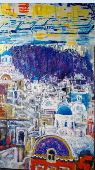 Santorini by Alexandre Evgrafov, KMB Calgary Collection Three