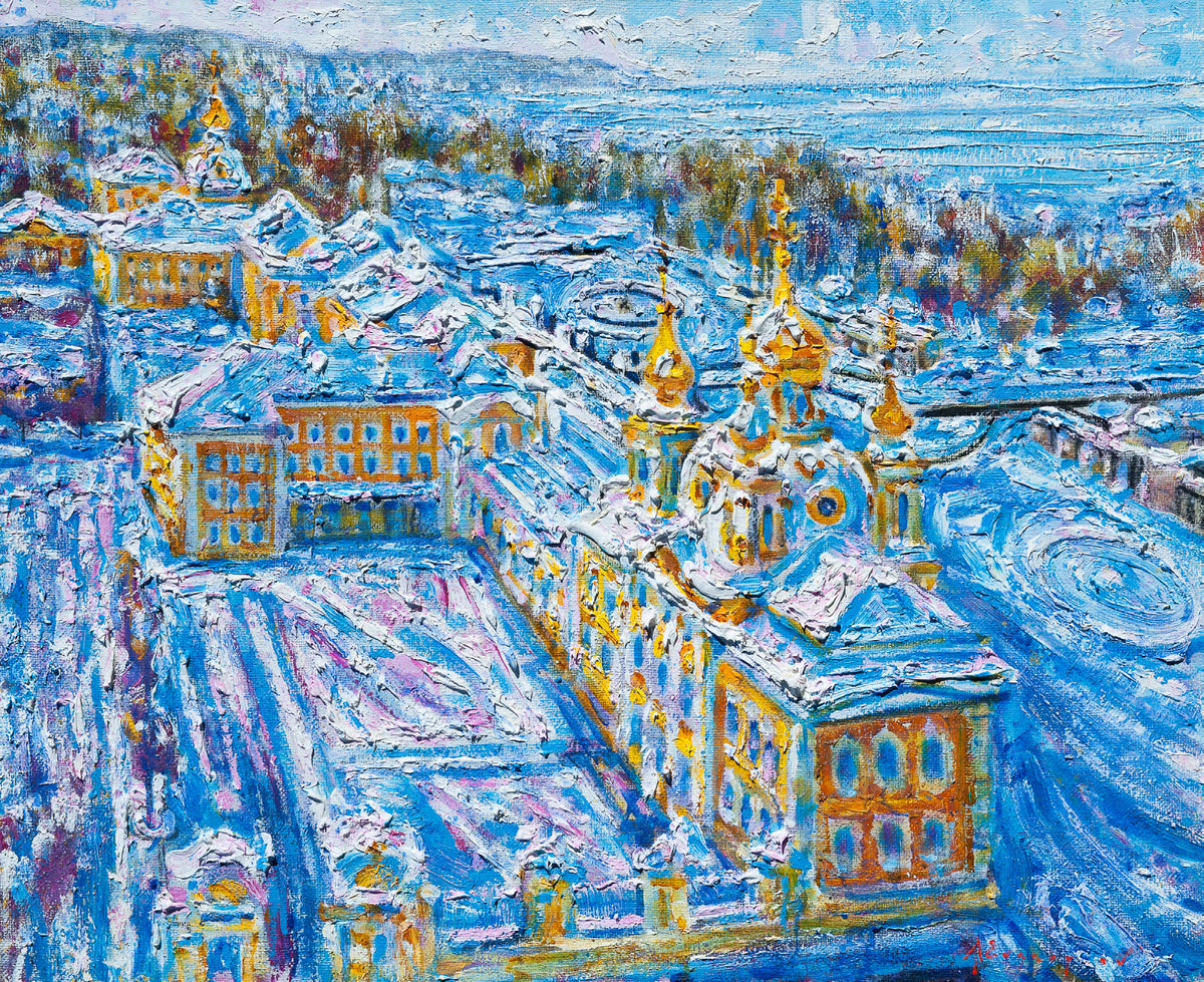 Winter Morning in Petergoff by Alexandre Evgrafov, KMB Calgary Collection Three