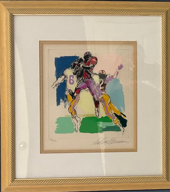 Football action artwork draft listing