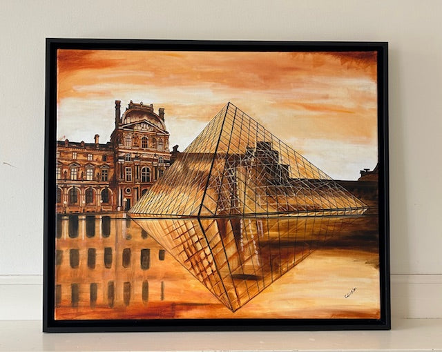 Louvre Pyramid artwork draft listing