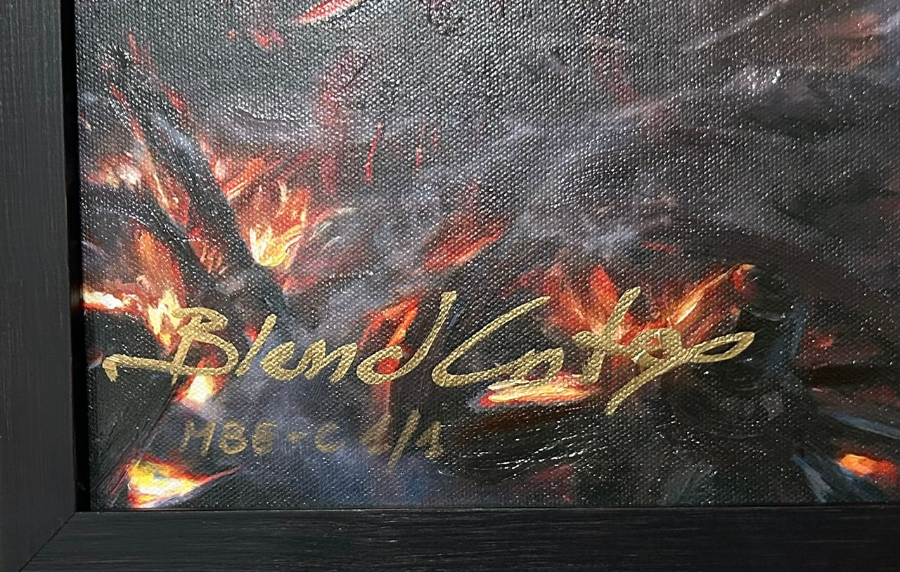 Signature detail for Origins by Blend Cota — Brunswick Collection Ref 74