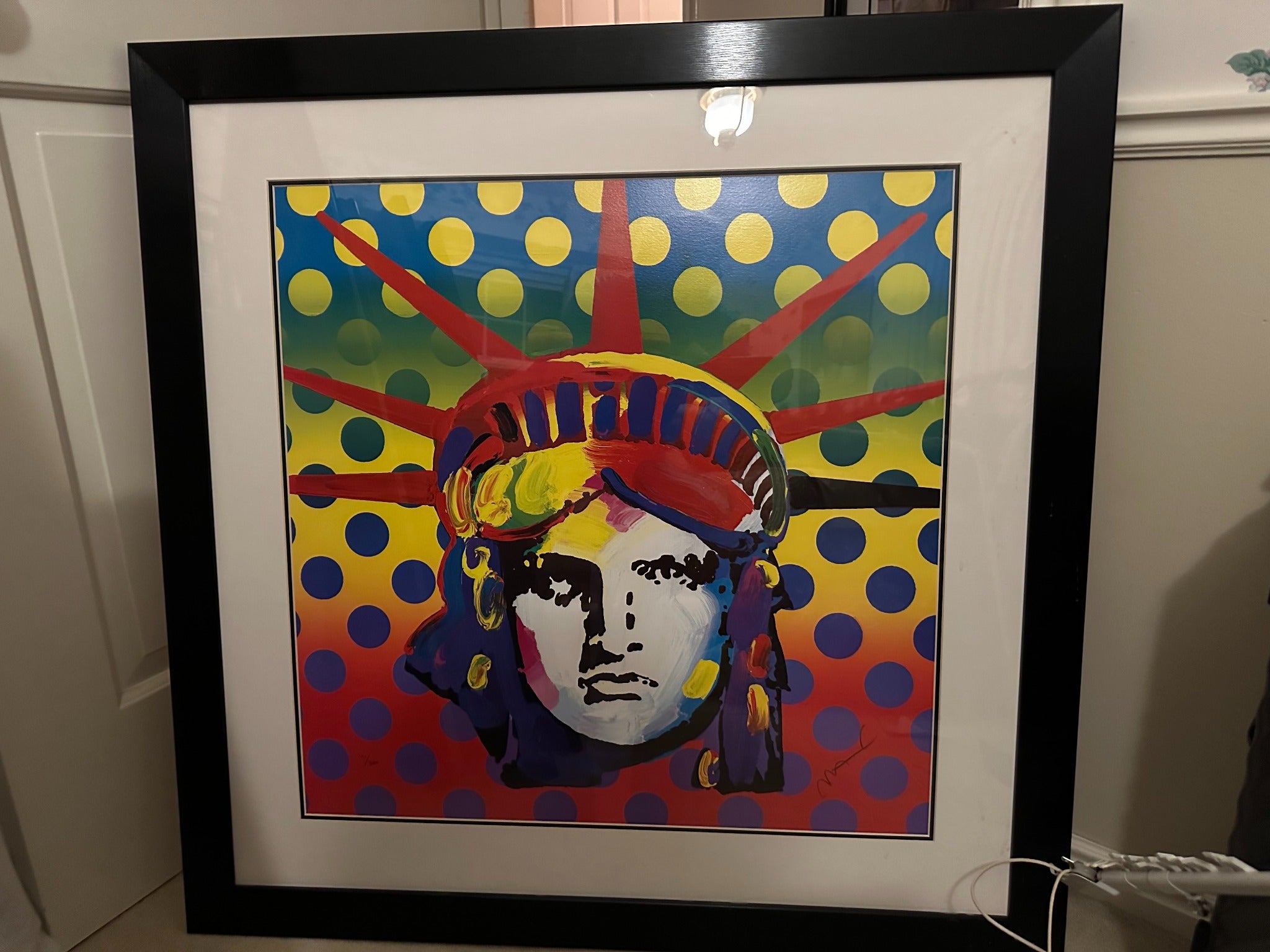 Liberty 2003 by Peter Max framed fine art