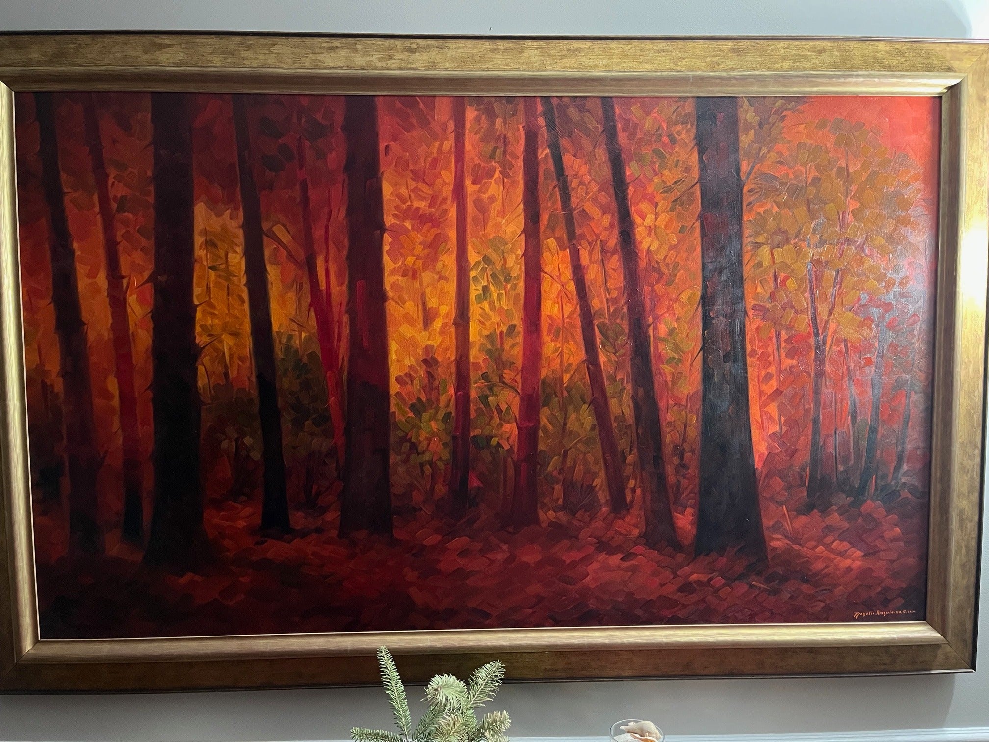 Red forest artwork draft listing