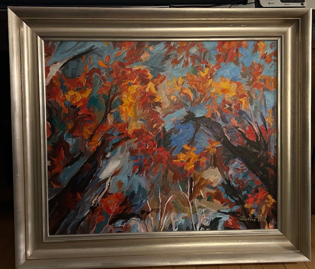 Sky Touch by Redina Tili framed artwork