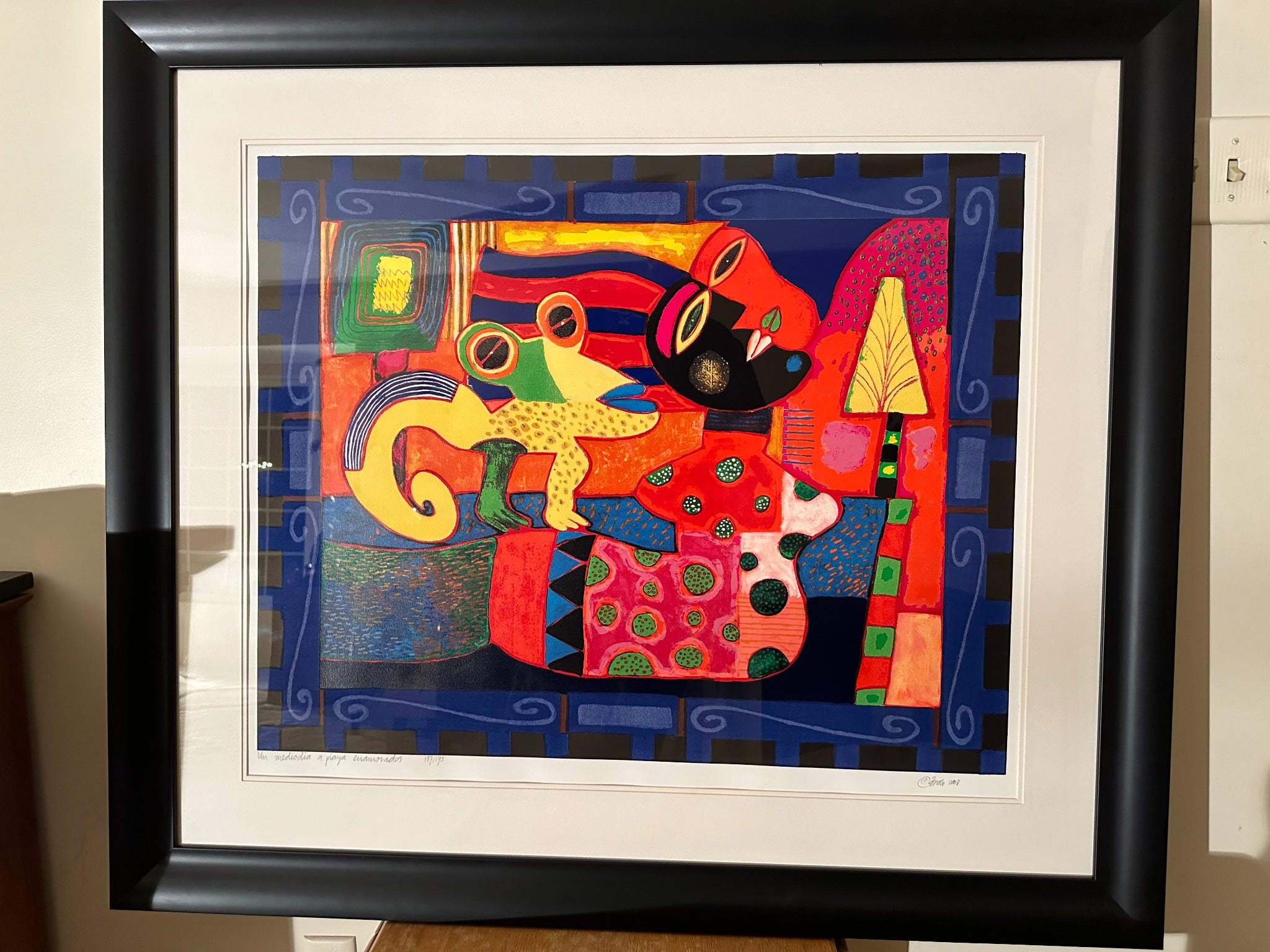 Un Mediodia De Playa Enamorada by Clemens Briels framed fine art