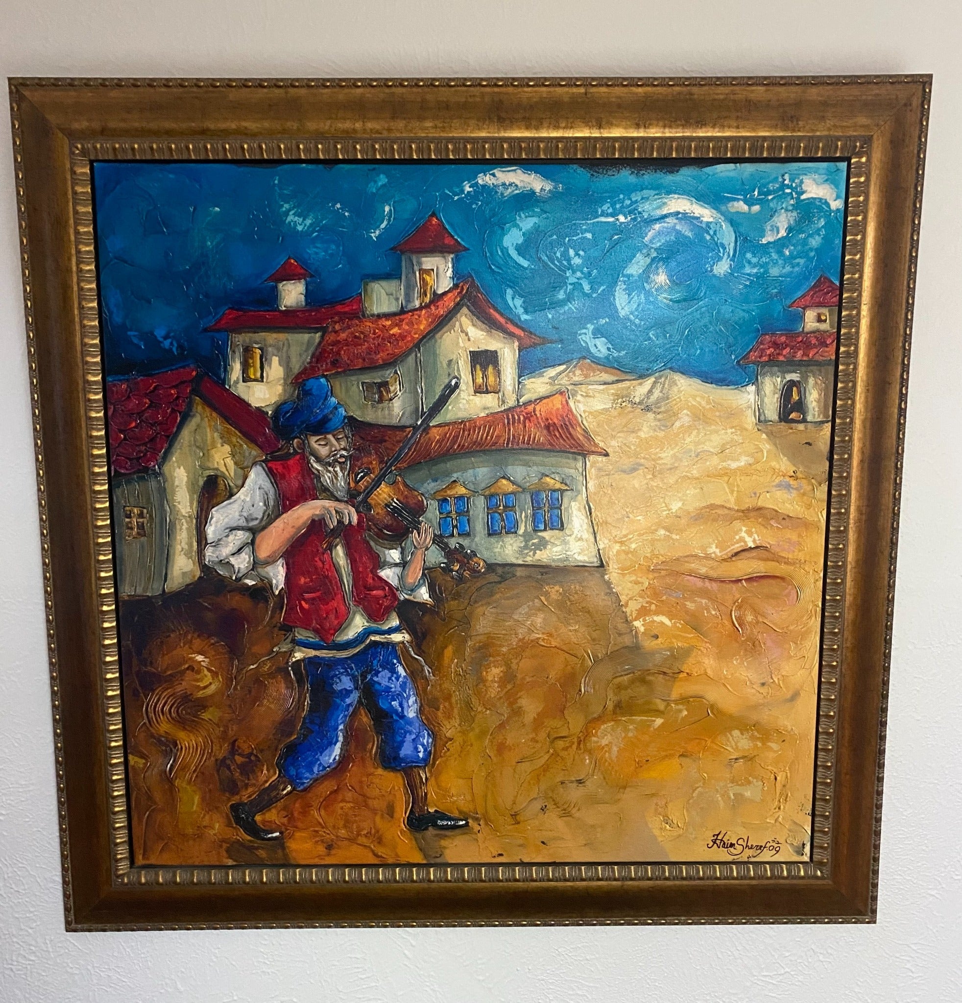 Village Fiddler by Haim Sherrf