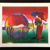 WBD1016 – Rainbow Umbrella Man in Reeds By Peter Max