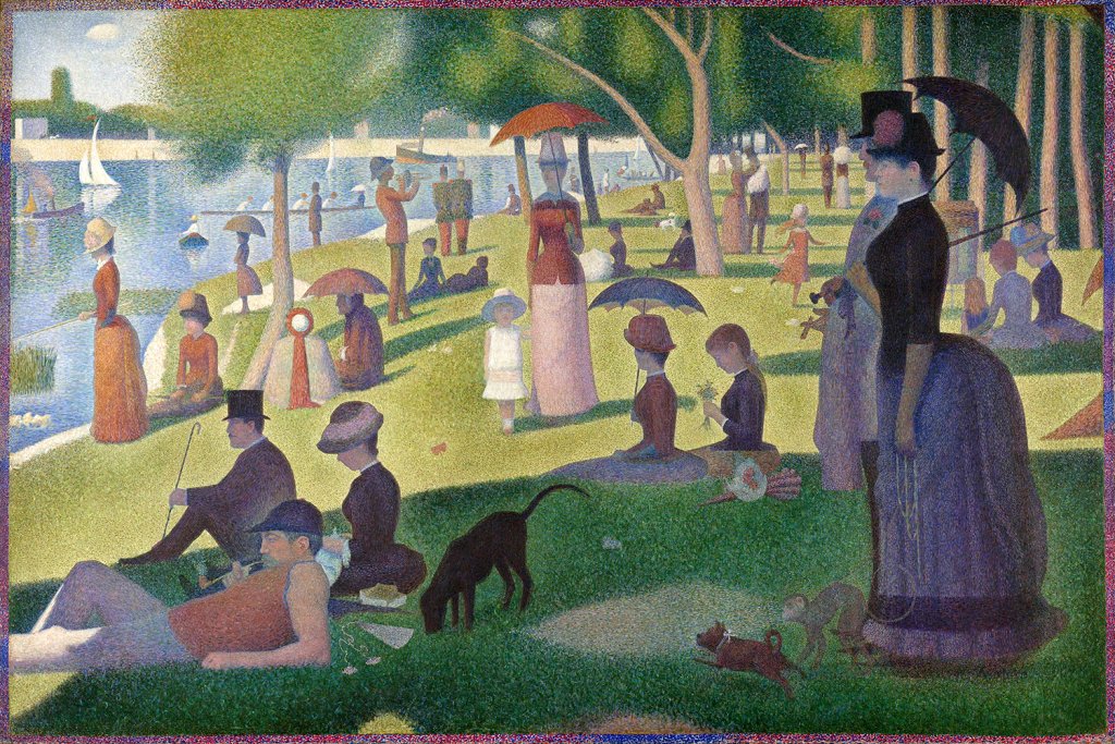 GEORGES SEURAT – A SUNDAY AFTERNOON ON THE LA GRANDE
