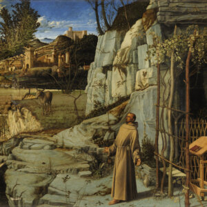 Giovanni Bellini - St. Francis in the Desert 1475-1480 Oil on Canvas <br>-W.H.A.T. Collection-