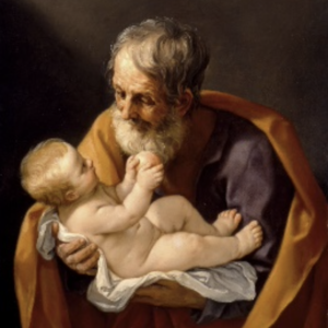 Guido Reni - Saint Joseph and the Christ Child - 1638-1640 Oil on Canvas <br>-W.H.A.T. Collection- <br> ***SEP 22 RELEASE DATE***