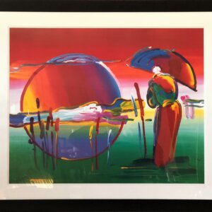 Umbrella Man in Reeds by Peter Max