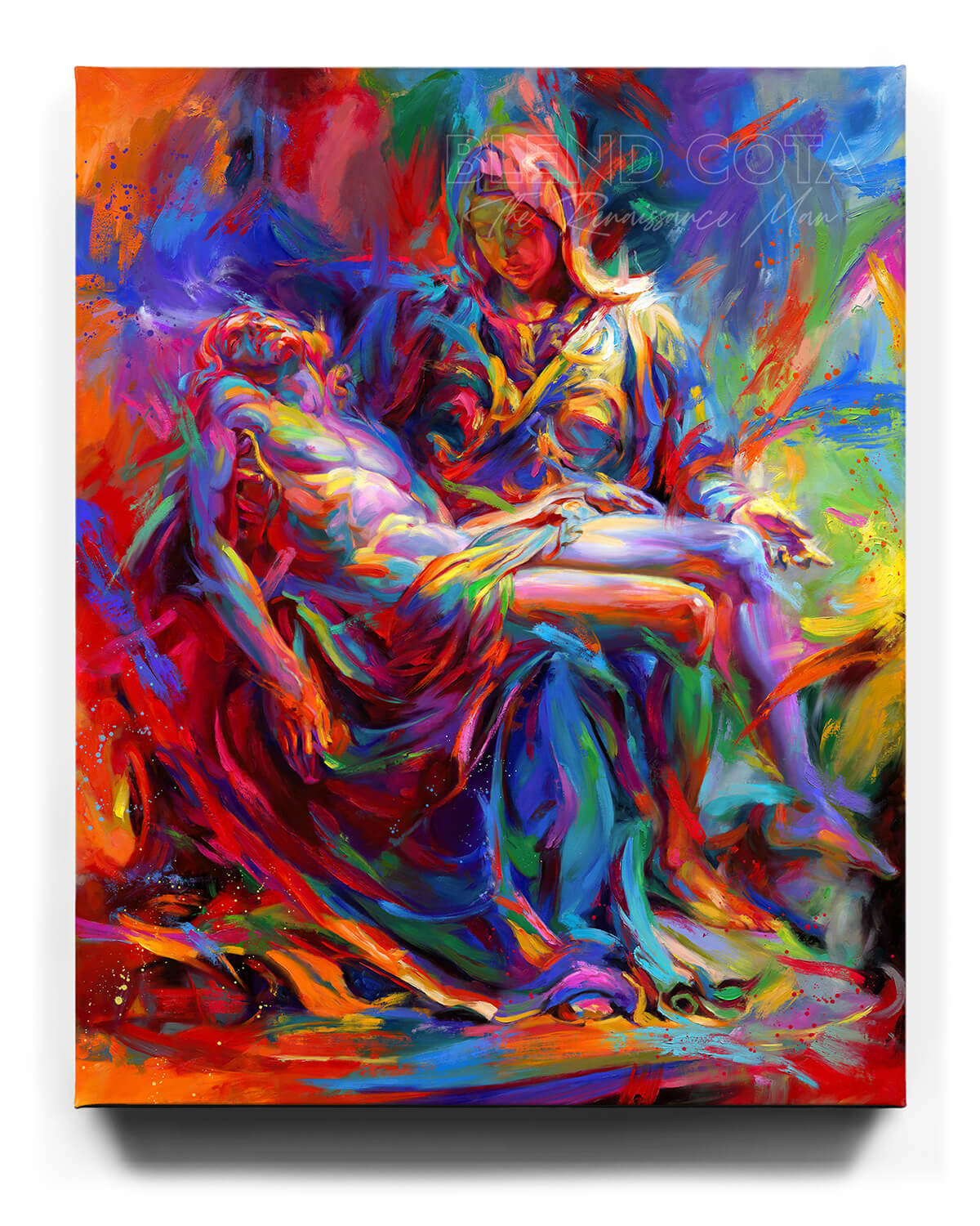 THE COLORS OF PIETA Oil On Canvas By Blend Cota
